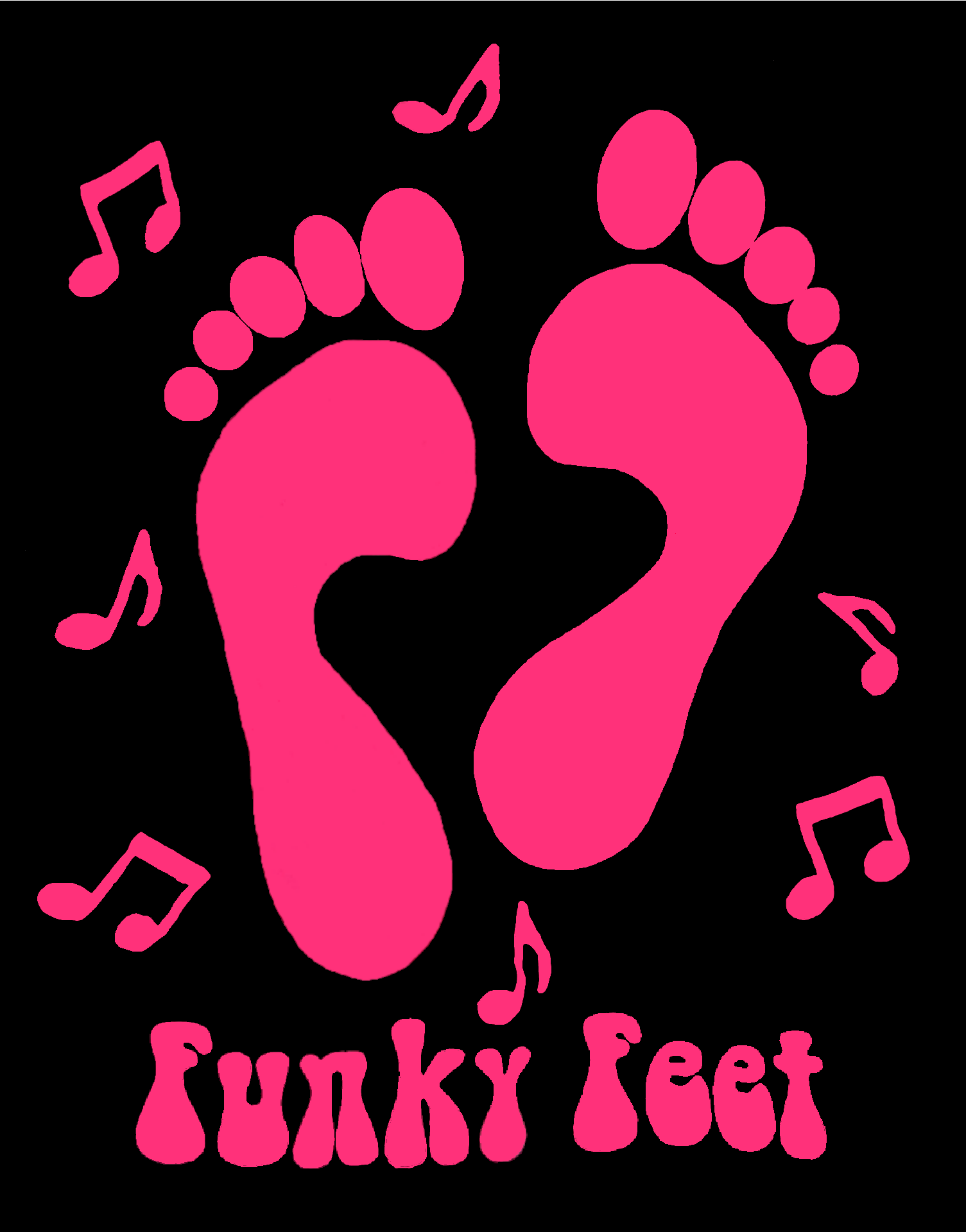 Funky Feet Dance & Acrobatics club logo